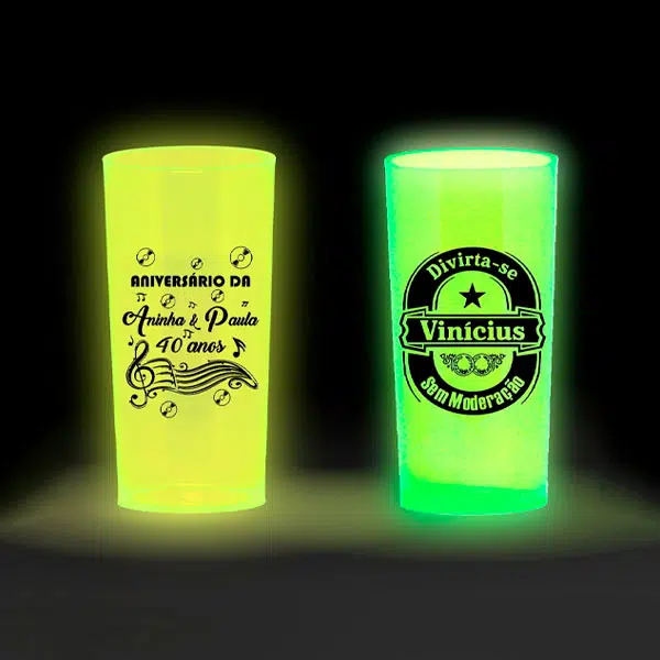 Copo neon long drink personalizado
