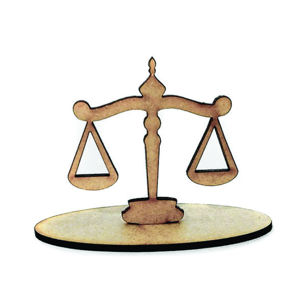 Balança personalizado para advogado