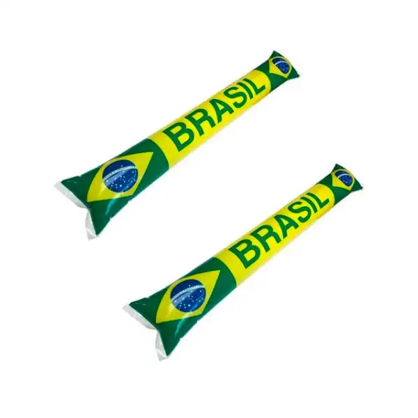 Bate Bate Inflável Torcedor Brasil Copa Do Mundo Kit Com 2
