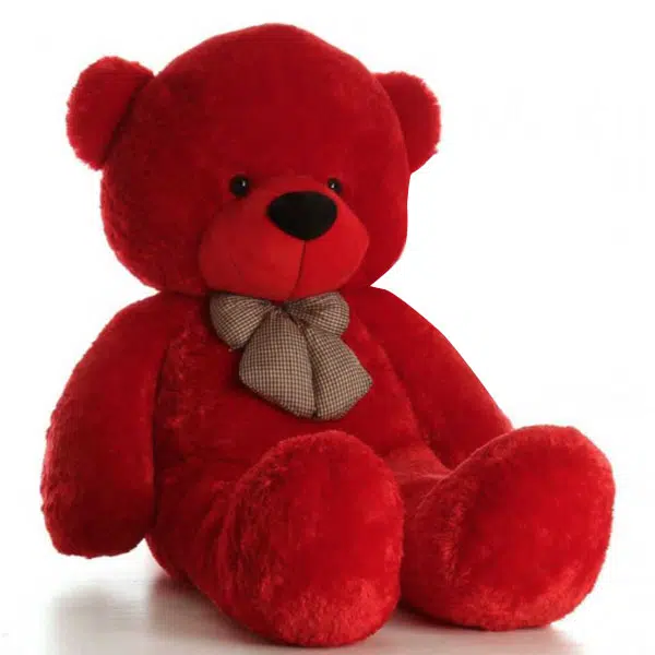 Mascote de Pelúcia Urso Vermelho