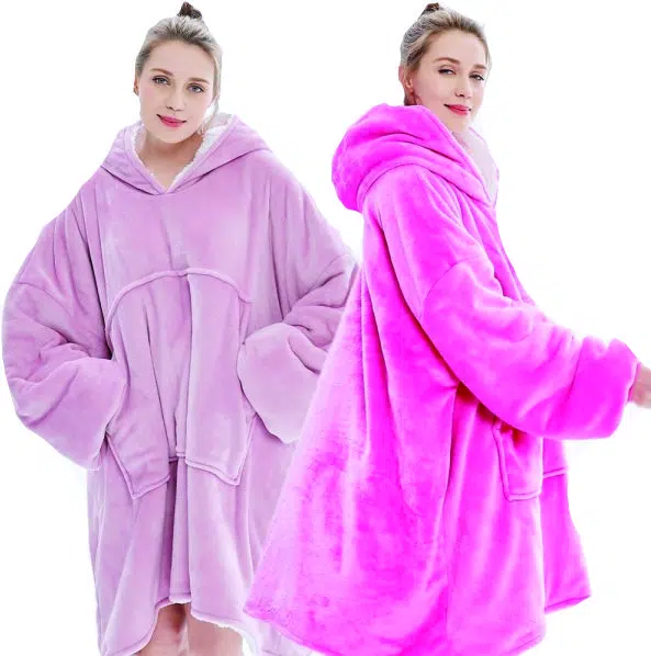 Pijama Casaco Cobertor de Vestir Oversized