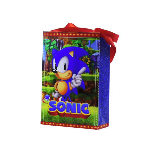 Sacolinhas Personalizada Sonic Aniversário