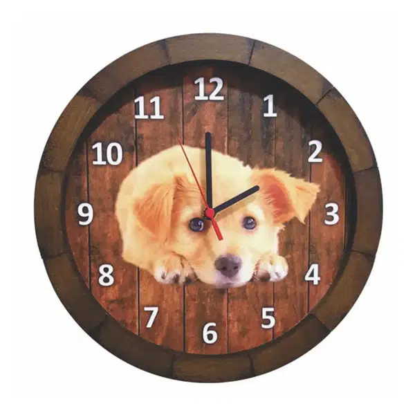 Relógio De Parede Personalizado Fotos Pets Animais Temas