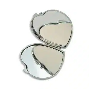 Espelho de Bolsa Formato Coração Personalizado