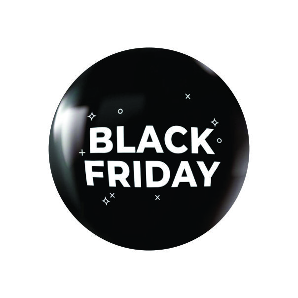 Bola Plástica Black Friday Personalizada