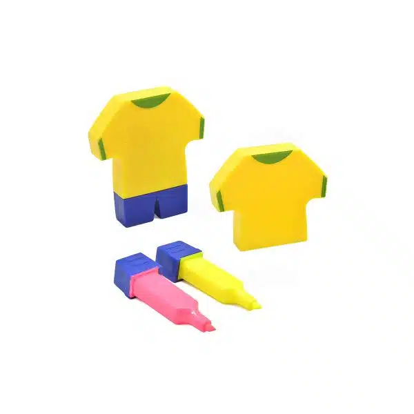 Caneta Marca Texto Formato de Camisa de Futebol Personalizada