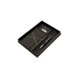 Kit Caneta com Porta Cartão em Metal Personalizado
