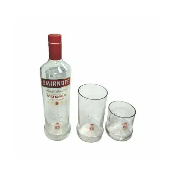 Kit Vodka Smirnoff 350ML e 2 Copos