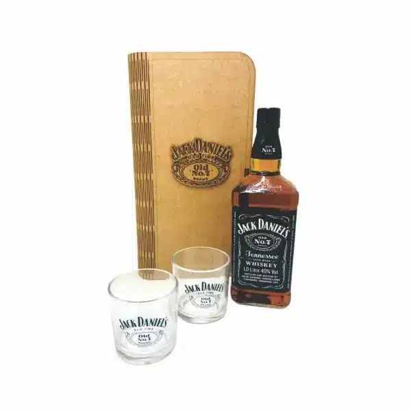 Kit Whisky Jack Daniels com 2 Copos Dose