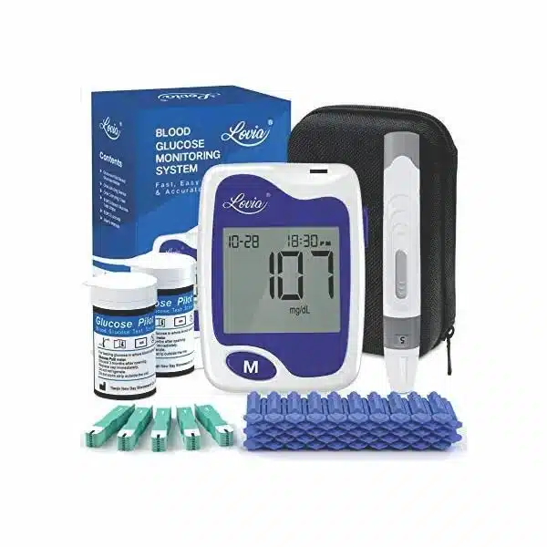Monitor De Açúcar No Sangue Kit De Teste De Diabetes Com 50 Tiras De Teste De Codificação