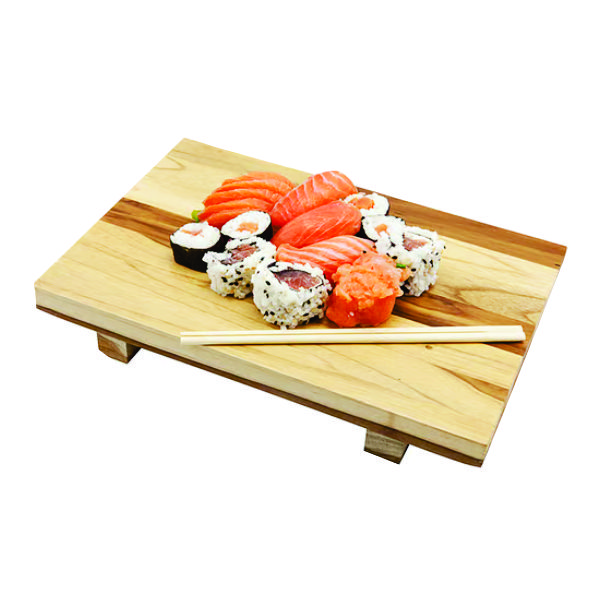 Tábua de Sushi Madeira Maciça Personalizada