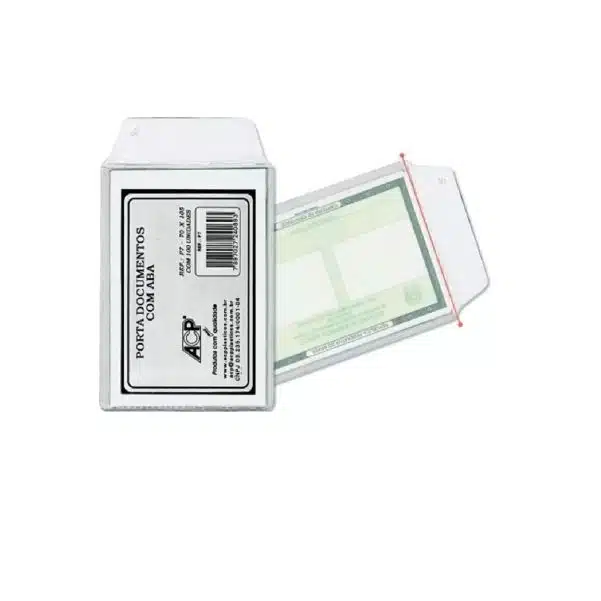 Porta Documentos em PVC Cristal 65×95 mm